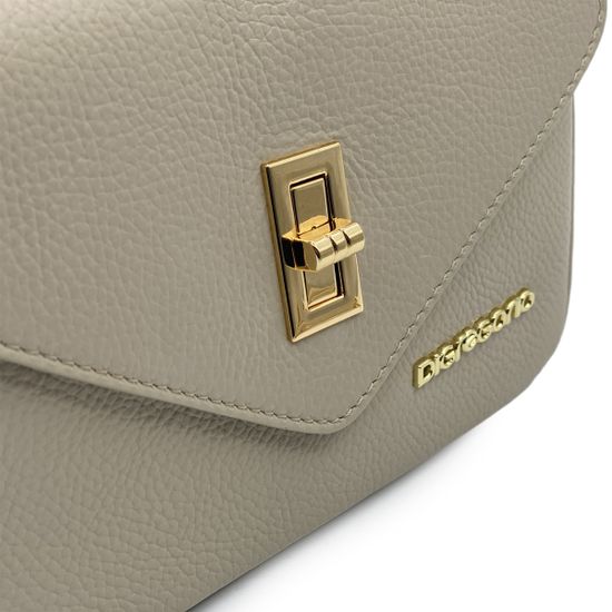 Сумка кросс-боди Di Gregorio бежевая кожаная - фото 4, 8889 DG BEIGE