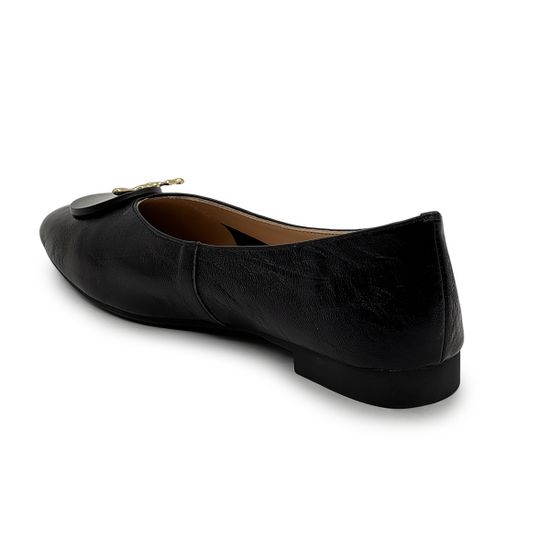 Балетки TUFFONI черные кожаные - фото 3, 2425018LL TUF NERO