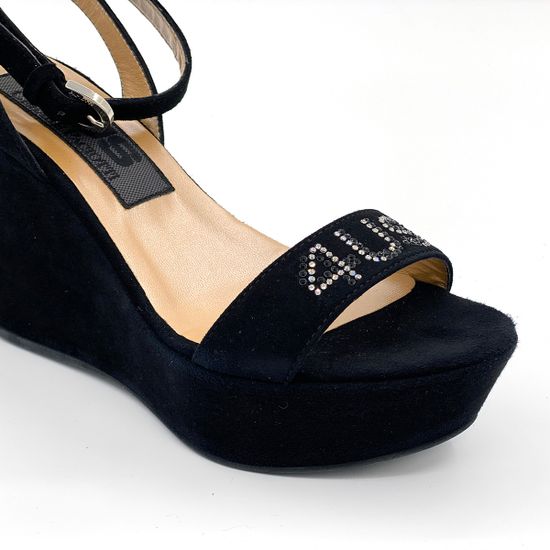 Босоножки Cesare Paciotti замшевые черные - фото 6, LLZD10W PA