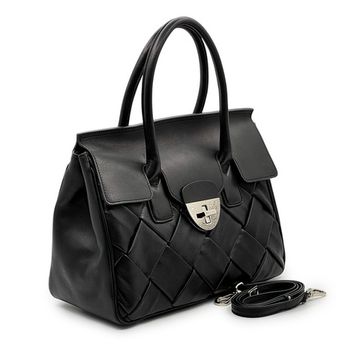 Сумка-саквояж Renato Angi черная кожаная - фото 2, 3401481 RA NERO