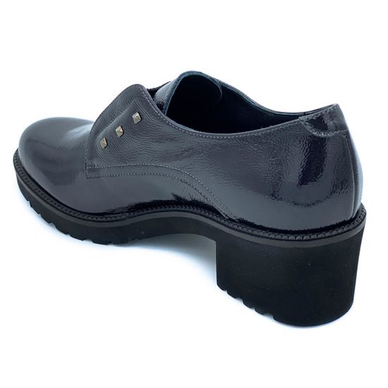 Полуботинки Donna Soft черные наплак демисезонные - фото 3, DS1212 DS FUMO