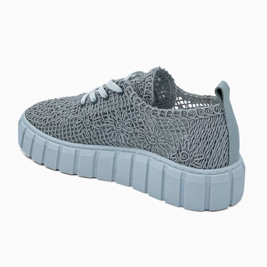 Кеды Lab Milano текстильные перфорированные серые - фото 3, 773800 LAB GRIGIO