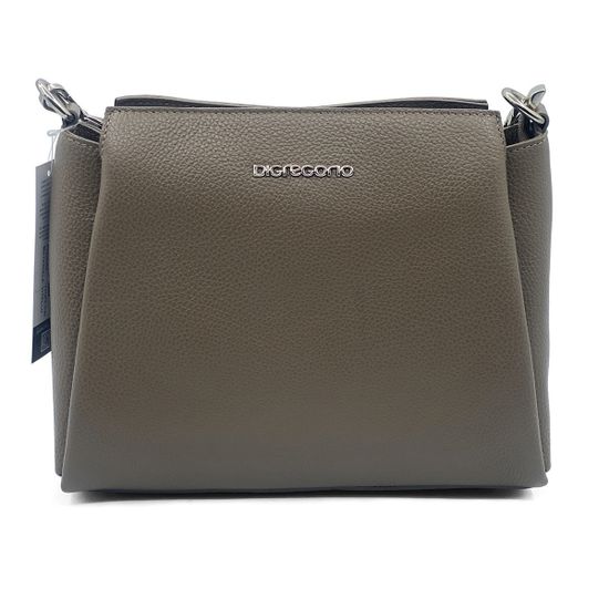 Сумка Di Gregorio бежевая кожаная - фото 1, 