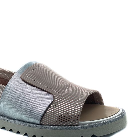 Слипоны Cover пудровые кожаные с открытым носом - фото 6, 