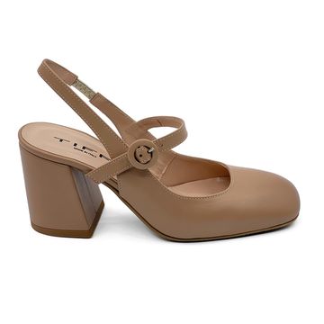 Туфли летние Tiffi кожаные бежевые NUDE - фото 1, T07/70A TI NUDE