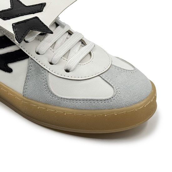 Кеды MIMMU серые/белые замша/кожа демисезонные - фото 6, M079M7 MIM