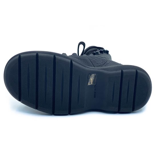 Ботинки 7AM черные кожаные демисезонные - фото 4, 