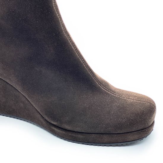 Ботинки Kelton коричневые замшевые МЕХ - фото 6, 