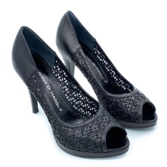 Туфли Gerardino di Maggio черные кожаные - фото 6, 