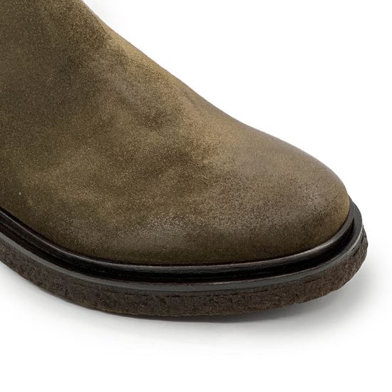 Ботинки челси FRU.IT зеленые замшевые на байке - фото 6, 8933L FR VERDE