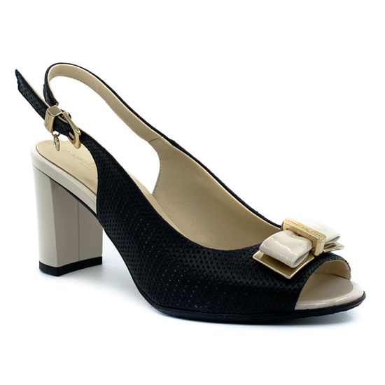 Босоножки Ilasio Renzoni черно-белые - фото 2, 