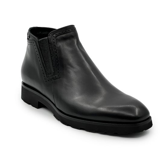 Ботинки GIAMPIERONICOLA черные кожаные на шерстяной подкладке - фото 2, A45220 GPN