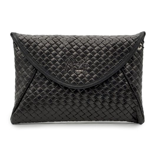 Клатч Renato Angi черный из плетеной кожи - фото 1, 3404517 RA NERO