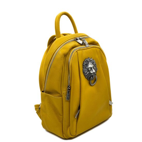 Рюкзак Renato Angi желтый кожаный - фото 2, 