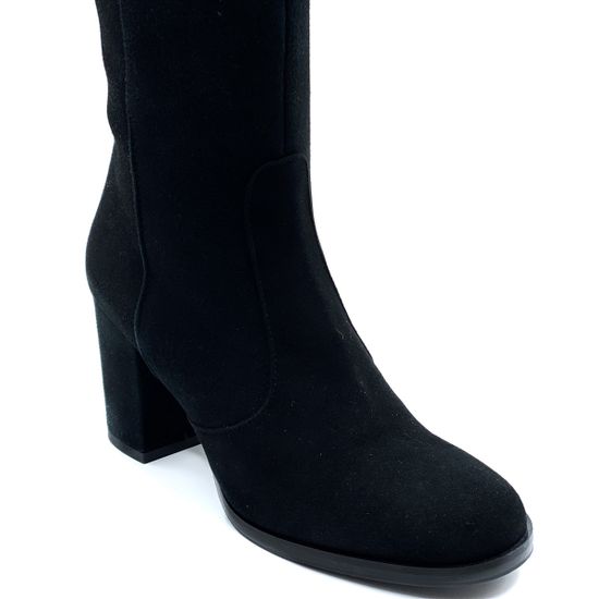 Ботфорты Rosso Nero черные замшевые демисезонные - фото 5, 4080 RN