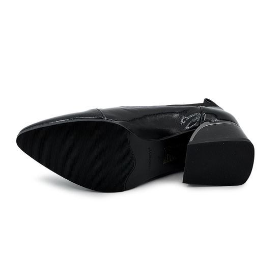 Ботильоны Francesco Valeri черные лак/текстиль демисезонные - фото 4, U17 FV LAK