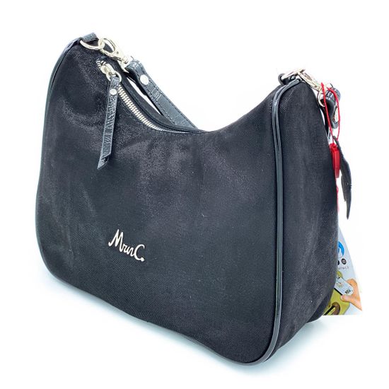 Сумочка Marina Creazioni черная замшевая с лазерной обработкой - фото 2, 