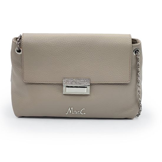 Сумочка Marina Creazioni бежевая кожаная - фото 1, B6227 MC MARMO