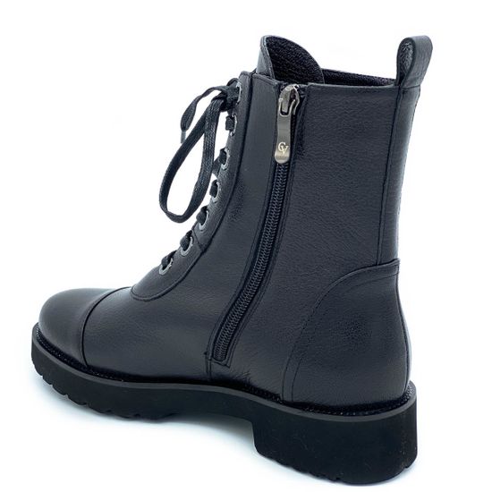 Ботинки Cover черные кожаные Байка - фото 3, 8379103-1 COV