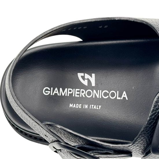Сандалии Giampieronicola черные кожаные - фото 7, A5300 GPN NERO