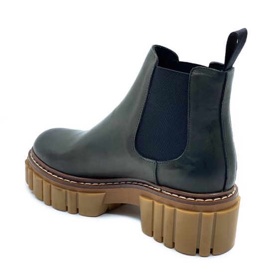 Ботинки Mimmu зеленые кожаные демисезонные - фото 3, E502E1 MIM VERDE