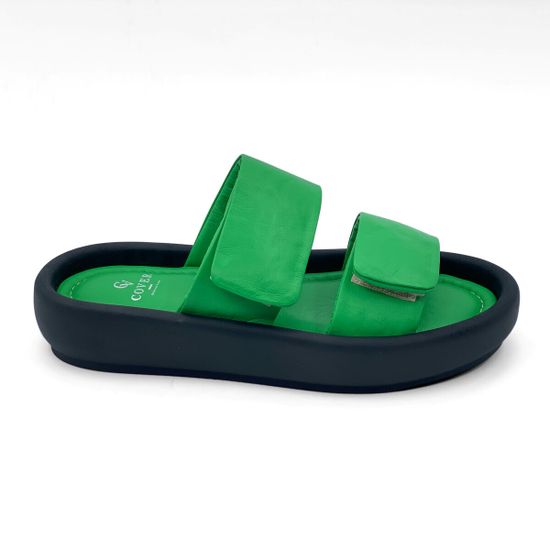 Сабо CV Cover зеленые кожаные - фото 1, 157 COV VERDE