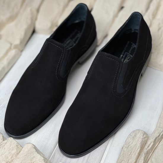 Туфли Bruno Antolini черные замшевые - фото 12, 