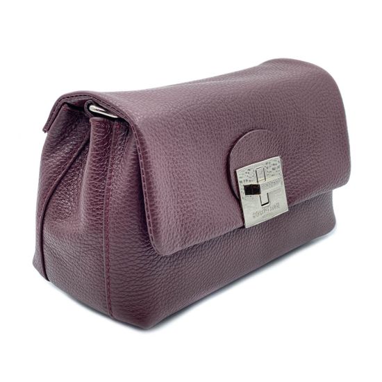 Сумочка Renato Angi бордовая кожаная - фото 2, 