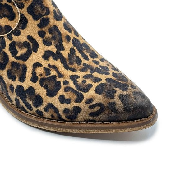 Казаки MIMMU леопардовые замшевые демисезонные - фото 6, M374M8 MIM LEO