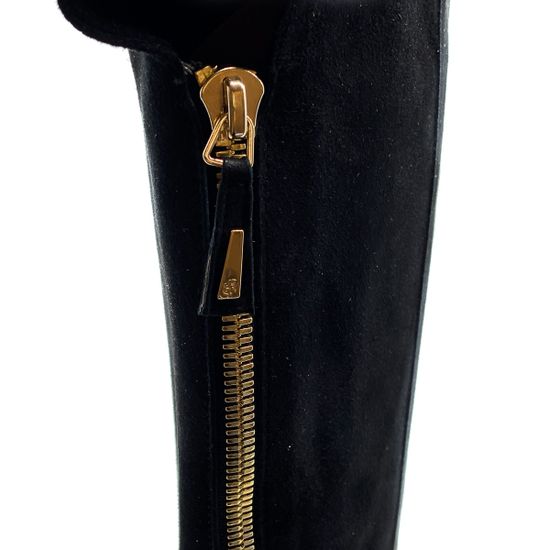 Сапоги Renzi черные замшевые демисезонные - фото 8, 