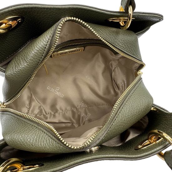 Сумка Gilda Tonelli зеленая кожаная - фото 5, 1902 TON VERDE