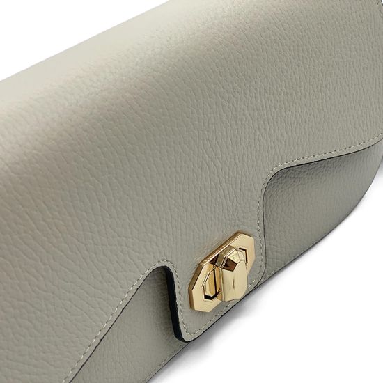 Сумка кросс-боди MOT CLE  кожаная бежевая - фото 4, 