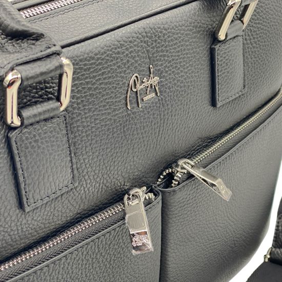 Портфель Renato Angi черный кожаный - фото 5, 2150101 RA NERO