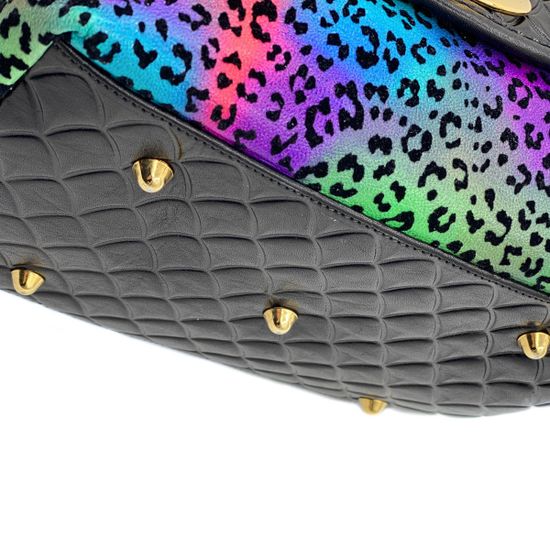 Сумка Marino Orlandi черная кожаная мультиколор - фото 6, 