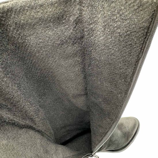 Сапоги MIMMU замшевые черные на байке - фото 7, M563M6 MIM NERO