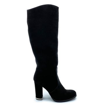 Сапоги Kelton черные замшевые МЕХ - фото 1, E2530M KEL