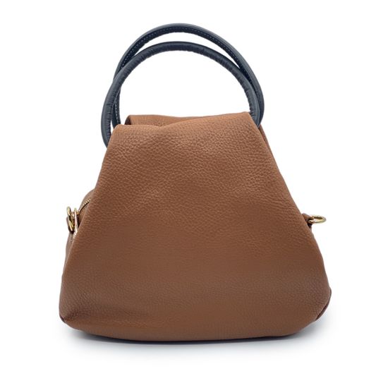 Сумка Di Gregorio коричневая кожаная - фото 3, 3659 DG LEON MORO