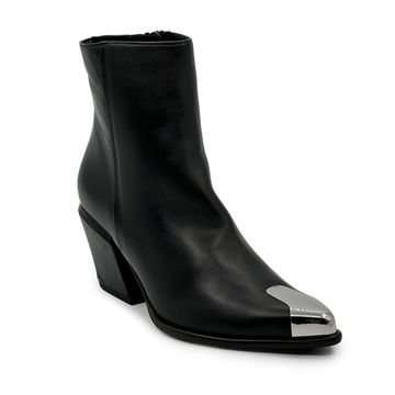 Ботильоны казаки NILA&amp;NILA черные кожаные демисезонные - фото 2, CM702 NIL NERO