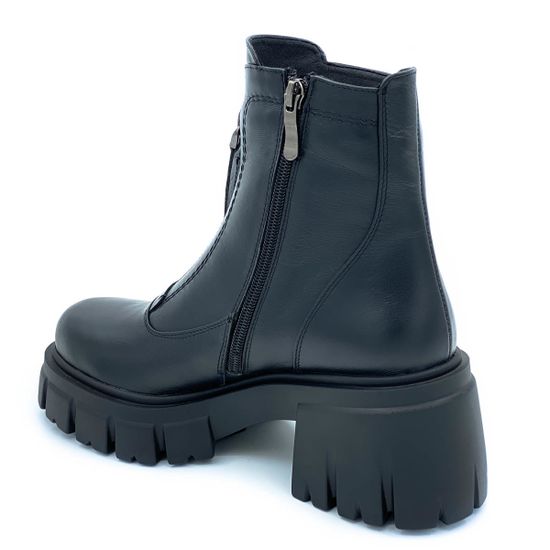 Ботинки CVCover черные кожаные на байке - фото 3, 46931-1 COV