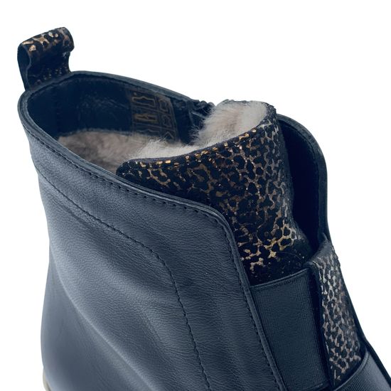 Ботинки Donna Soft черные кожаные на меху - фото 7, 