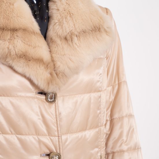 Пуховик VOLPI бежевый - фото 7, 