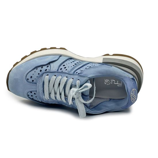 Кроссовки FRUIT голубые кожаные - фото 5, 9085 FR