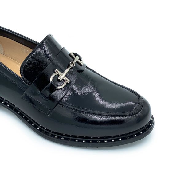 Лоферы Cover черные наплак - фото 6, 