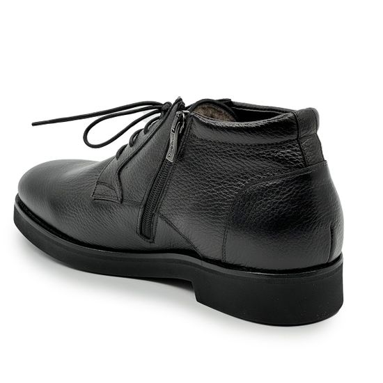 Ботинки Mario Bruni черные кожаные на меху - фото 3, 14860 MB NERO