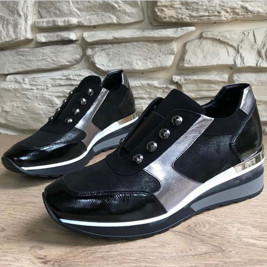 Сникерсы Donna Soft из натуральной кожи и замши - фото 10, 