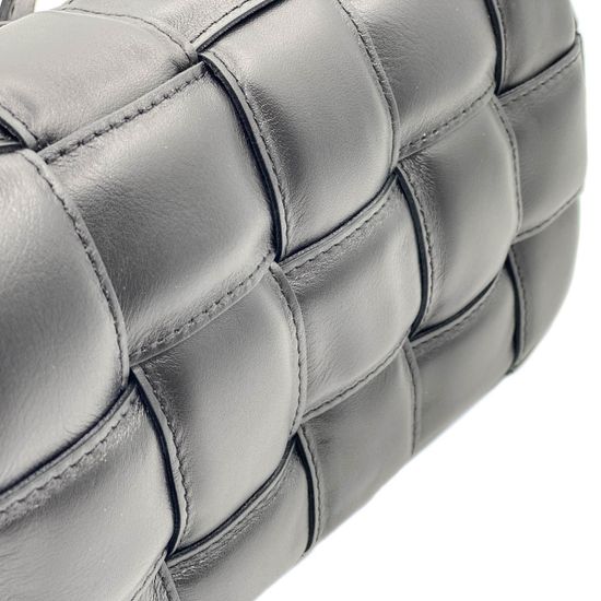 Сумка Di Gregorio черная кожаная плетеная - фото 5, 