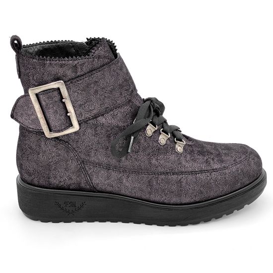 Ботинки Marzetti серые замшевые МЕХ - фото 1, 