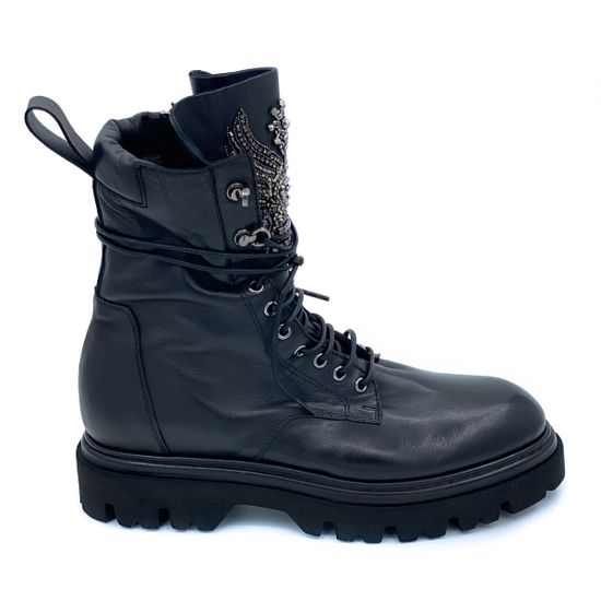 Ботинки Fru.it черные кожаные Байка - фото 1, 