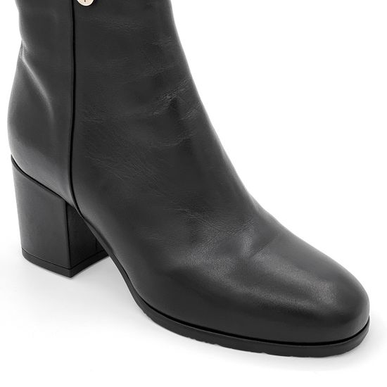 Ботильоны Tiffi черные кожаные МЕХ - фото 6, GR107M/60ZG TI NAP