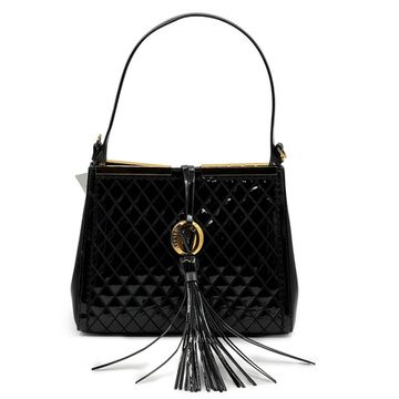 Сумка Valentino Orlandi черная кожаная стеганная - фото 1, 7561 VO NERO